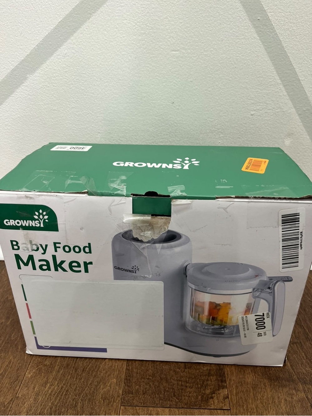 Grownsy Baby Food Maker in Light Gray - Steam & Blend